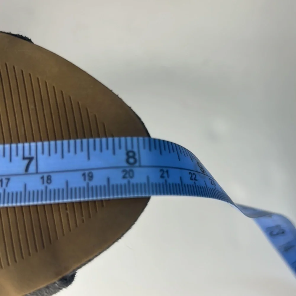 JUSTFAB Edita Faux Suede Gladiator Bootie Cutouts Double Buckle Block Heel 6.5 - Picture 6 of 7